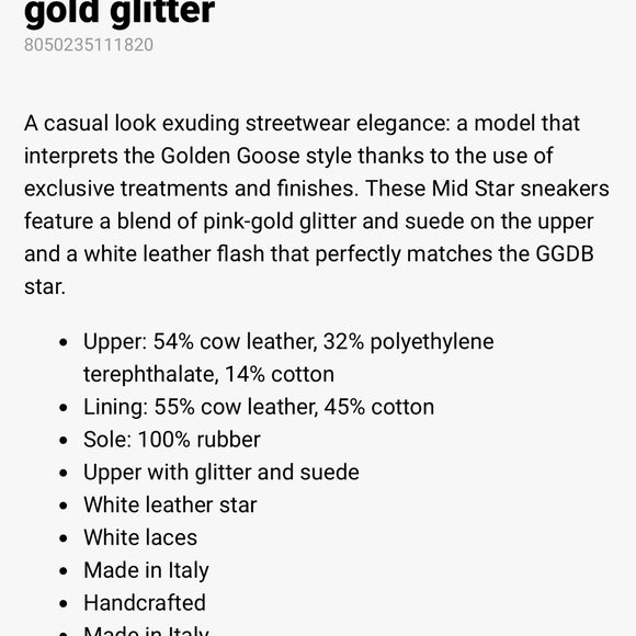 Golden Goose Women’s Mid Star Classic Size 42 - Picture 8 of 11